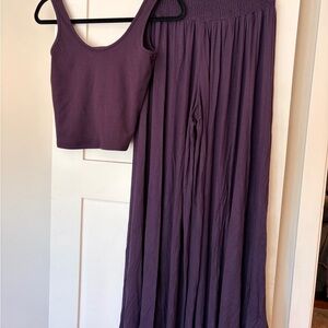 EARTHBOUND Purple Flowy Pant Set